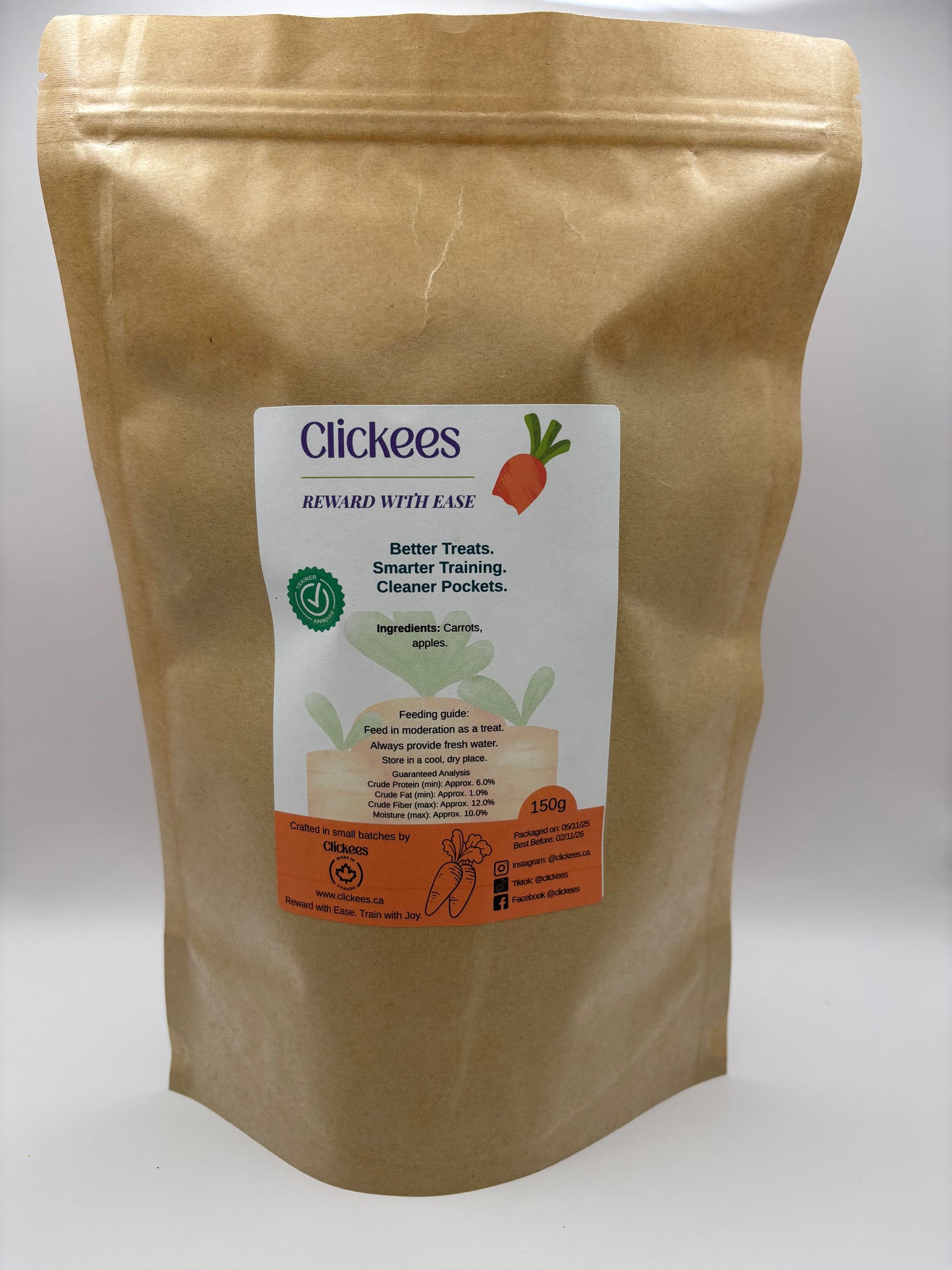 Dream Mix Clickees - Carrot and Apple Horse Treats